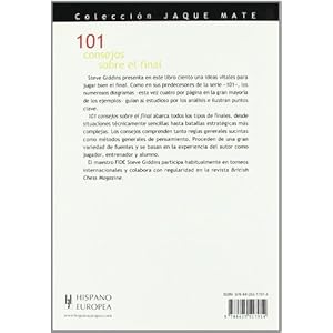 101 consejos sobre el final/ 101 Chess Endgame Tips (Jaque mate/ Checkmate) (Spanish Edition)