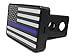 Bright Hitch - Thin Blue Line American Flag Hitch Cover