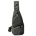 Canvas Chest Pack Crossbody Casual Sling Shoulder Bag(502) (army green)