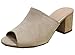 Wild Diva Women's Slip on Peep Toe Stacked Chunky Heel Mule