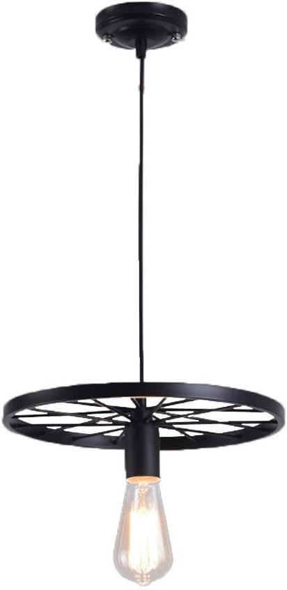 FGVBC Vintage Industrie Wind Schwarz Pendelleuchte Deckenleuchte