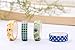 Ninico Washi Tape Set of 30,Decorative Adhesive Paper Masking Tapes 10MM Wide,Writable Sticky Tape Set for Scrapbooking/Craft