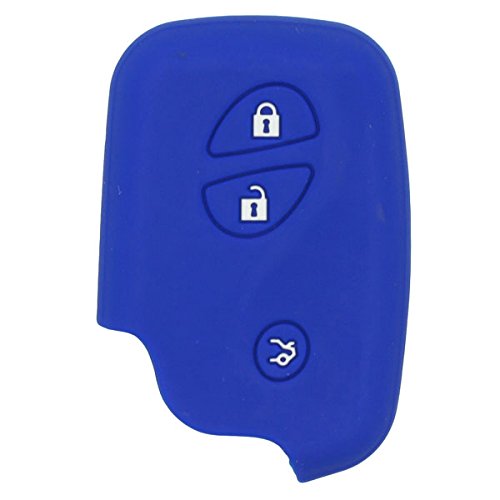 BROVACS Silicone Cover Protector Case Holder Skin Jacket Compatible with LEXUS Smart Remote Key Fob CV2411 Deep Blue