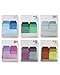 Fyess 6PACK Index Divider Sticky Notes Paper Tabs, 60 Blank Notes per Pack, Assorted Size, 6 Pack