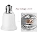 E17 to E26 E27 Socket Adapter 6-Pack JACKYLED Chandelier Socket E17 to Medium Socket Converter Set Max Wattage 150W 200 Degree Heat Resistant