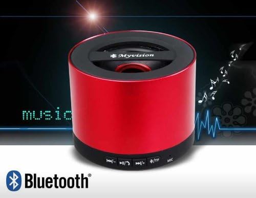 My vision N9 Mini Wireless Stereo Bluetooth Speaker with Card Reader (Red)