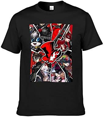 CiXianFuLu Short Sleeve T-Shirt for Men Per-sona 5