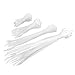 450pc Cable Ties 4+6+8+12-Inch Self-Locking Assorted Nylon Zip Wire Tie-Wrap in White (Combo Pack) by EXHEED