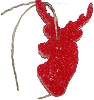 ChicWick Car Candle Strawberry Leather Buck Head Shape Car Freshener Fragrance