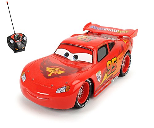 Disney Cars 2 - Coche teledirigido con diseño de Rayo McQueen (control teledirigido de 2 canales...