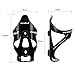 Wiel 100% Full Carbon Fiber Bicycle Bike Light Drink Water Bottle Cage Holder (2Pcs All Black)