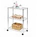 Seville Classics 3-Tier UltraZinc Shelving Cart, 13