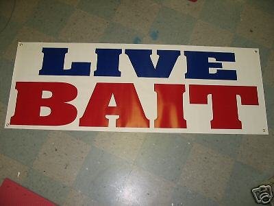 Live Bait 2x5 Banner Sign