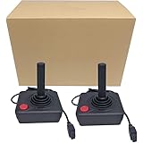 CHILDMORY Controller 2pcs Black Retro Classic Gamepad Joysticks for Atari 2600 System Console