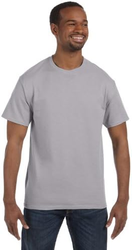 6 oz. Tagless T-Shirt, Oxford Gray, L