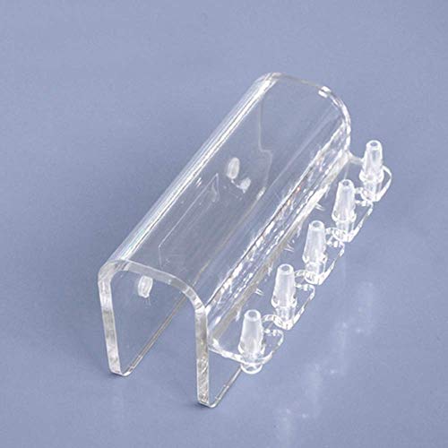 zoele Aquarium Soft Hose Fixture Holder Dosing Pump Air Reef Tank 5 Tube Buret Rack Pipe Hanger Clamp Bracket Mount Manifold - Thumbnail 3