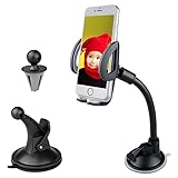 Car Mount Holder, C-TOP 3 in 1 Universal Car Phone Holder Cradle Mount Air Vent Holder Dashboard Mount Windshield Mount for iPhone 7/6/6S/7 Plus/6 Plus Samsung Galaxy S8/S8+ S7 Edge and More