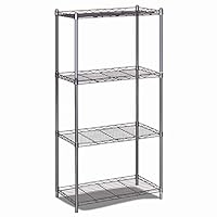 GANZAO Four-Tier Kitchen Shelf, Multi-Functional Anti-Corrosion and Anti-Rust Storage Rack, Round and Smooth Not Easy to Deform and Stable, (Size: 5635160cm)