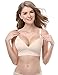 Sunnyhu Women's Seamless Maternity Nursing Bra, Push-up Design (M, Nude)