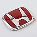 3PCS JDM RED FRONT REAR STEERING EMBLEM BADGE FOR HONDA CIVIC SEDAN 2016 - 2018