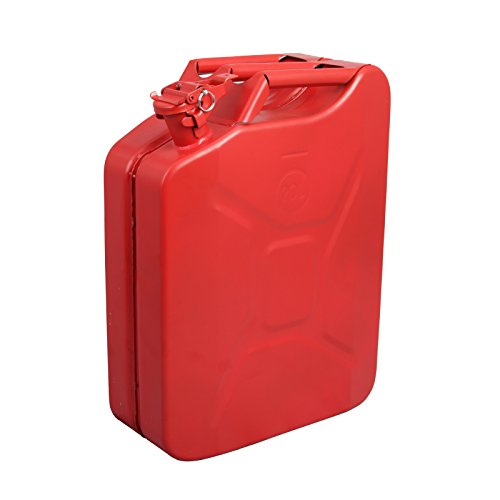 5 Gallon Red Jerry Can Nozzle N Spout Steel Metal Tank Gasoline Liquid