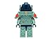 Lego Nexo Knights Clay Kids Minifigure Light up Alarm Clock | Blue/Gray | Plastic | 9.5 inches Tall | LCD Display | boy Girl | Official