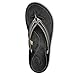 Olukai Women's U'i Sandals, Pewter/Black, 8