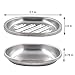 Kitchen Soap Holder,Stainless Steel Soap Dish with Draining Tray,Double Layer Stainless Steel Sponge Holder,Soap Box for Bathroom and Bathtub