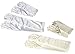 Girls White Satin Gloves Large (8-12)