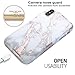 BAISRKE Shiny Rose Gold Metallic White Marble Design Clear Bumper Matte TPU Soft Rubber Silicone Cover Phone Case Compatible with iPhone X iPhone XS 5.8 inch