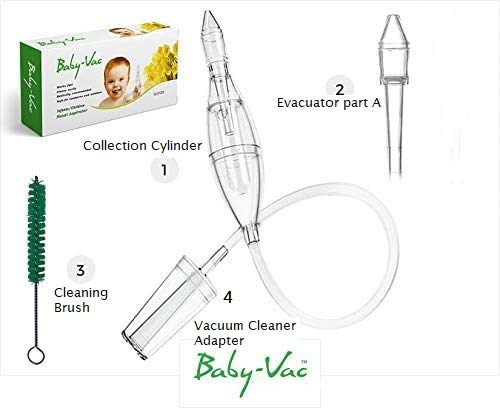 aspirador nasal para bebés baby-vac the snotsucker safe hygienic quick mejores resultados para recién nacidos y niños pequeños