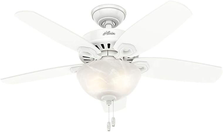 Hunter Indoor Ceiling Fan With Light And Pull Chain Control