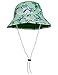 Tuga Boys Reversible Bucket Sun Hat (UPF 50+), Verdero, X-Large