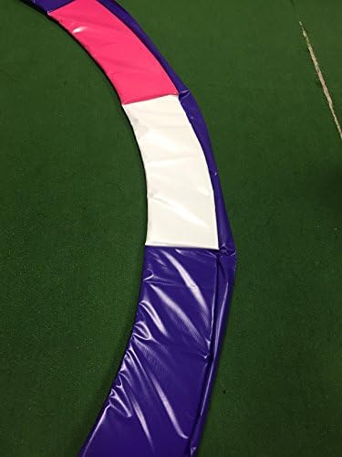 Family Store Network 12'6 Round Made in USA Deluxe Purple, Pink, and White Trampoline Pad Replacement