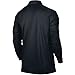 NIKE Men's Victory Long Sleeve Polo, Black/White, Large