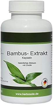 Bambus Extrakt mit natürlichen Silizium und Cholin hochdosiert Amazon