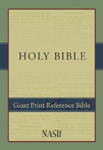 Giant Print Reference Bible-NASB