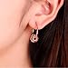 AUEYE® Lovely Korean Women Colorful Crystal Rhinestone Ball Ear Stud Hoop Drop Earrings Huggie Leverback Lucky Ball Jewelry