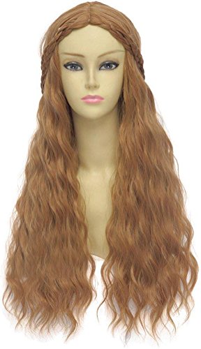 Cersei Wig for Women, Adult Queen Cosplay Wigs Curly Halloween Christmas Fancy Ball