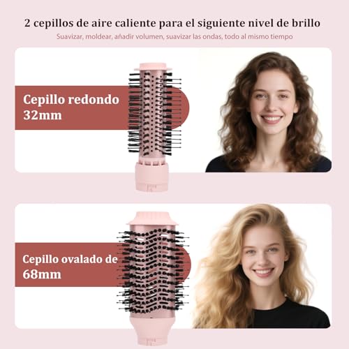 Sonew 6-in-1 Multi Hairstyler & Airstyler, 110,000 rpm, Hair Styler with Ions and Dryer, Automatic Curling Iron 32mm, Hot Air Brush 68mm/32mm, Straightening Brush