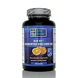 Blue Ice Fermented Cod Liver Oil Orange Flavor - 120 Caps