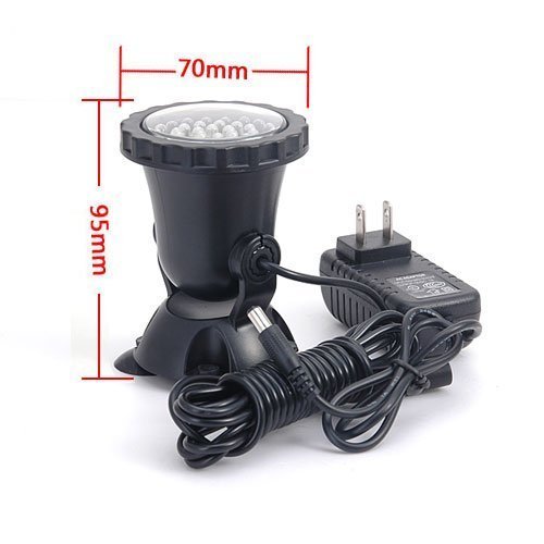 Deckey Waterproof 36 LED Submersible Spotlight Landscape Lamp for Aquarium Fish Tank, Garden Fountain, Pond Pool (3 Pack)