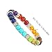 VIki98 7 Chakra Crystal Gem Stone Stretch Bracelet Yoga Prayer Reiki Healing Beads Bracelet