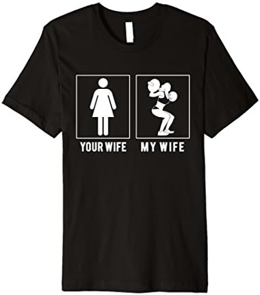 Men's WEIGHT LIFTING WIFE T-SHIRT 2XL Black