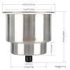 Goture-Stainless-Steel-Recessed-Cup-Drink-Holder-with-Drain-for-Marine-Boat-RV-Camper Goture-Stainless-Steel-Recessed-Cup-Drink-Holder-with-Drain-for-Marine-Boat-RV-Camper