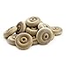 Wooden Toy Wheels 1-1/2 inch Diameter 1/2 inch Width with a 1/4 inch Hole, Bag of 100