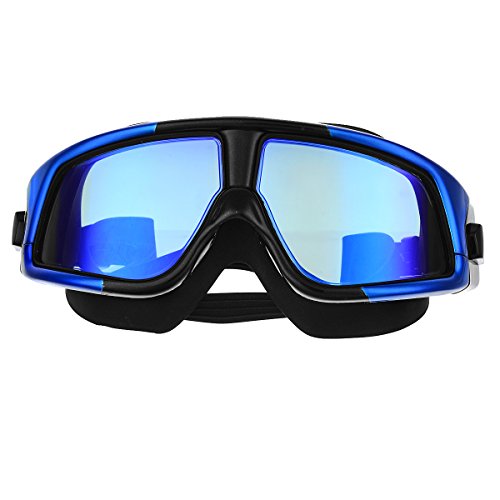 AVOLUTION Silicone Large Frame Glasses Swimming Goggles Anti-Fog UV Swim Mask Waterproof