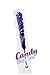 Purple Rock Candy Sugar Sticks - Grape Flavored - 12 Individually Wrapped Violet Purple Candy