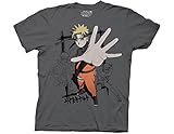 Ripple Junction Naruto - Shippuden Naruto Hand Adult T-Shirt Large Charcoal