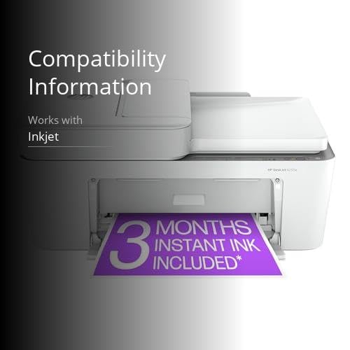 HP DeskJet 4255e Wireless All-in-One Color Inkjet Printer, Scanner, Copier, Best-for-Home, 3 Month Instant Ink Trial Included, AI-Enabled (588S6A)